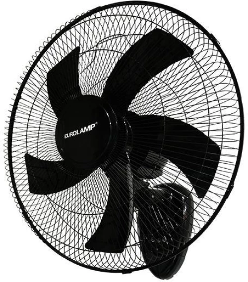 Eurolamp Ανεμιστήρας Τοίχου Με Τηλεχειριστήριο Φ50cm 60W Μαύρος 300-23508