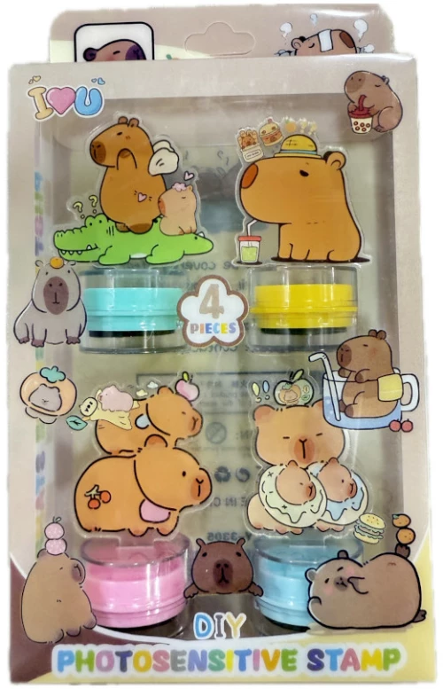 Σφραγίδες Set Capybara 4 τεμάχια