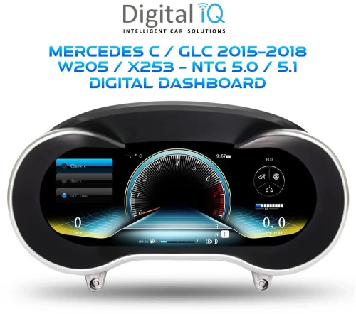 DIGITAL IQ DGU 986_IC (12.3in) MERCEDES C W205 / GLC X253 mod. 2015-2018 DIGITAL DASHBOARD