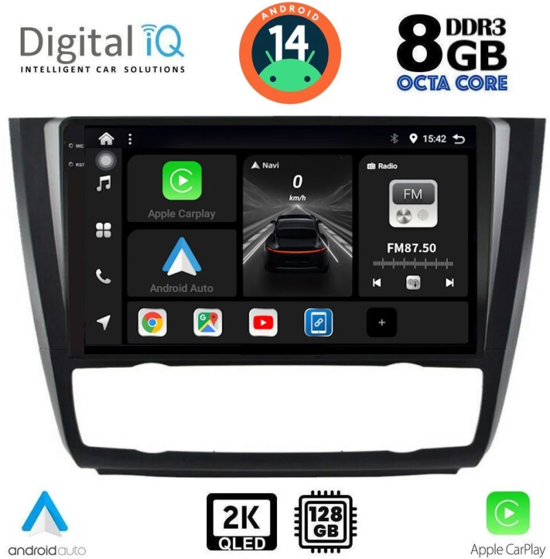 DIGITAL IQ BXF 11040_CPAA CLIMA (9inc) MULTIMEDIA TABLET for BMW S.1  E81-82-87-88 mod. 2004-2013