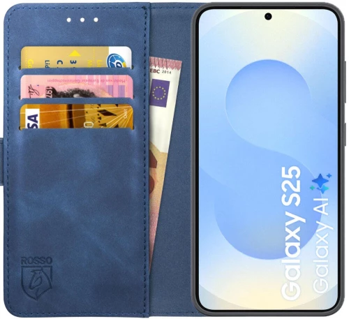 Θήκη Samsung Galaxy S25 Rosso Element PU Πορτοφόλι - Blue (8719246463112)