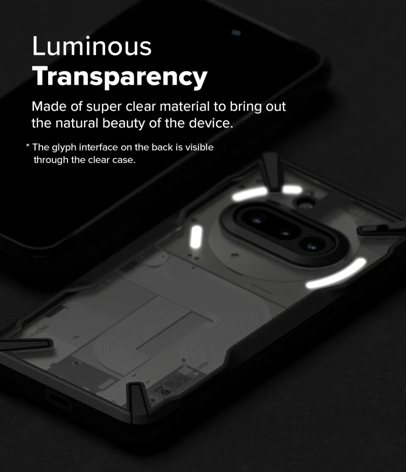 Θήκη Nothing Phone 3a Ringke Fusion X Σκληρή - Black (8800293853541)