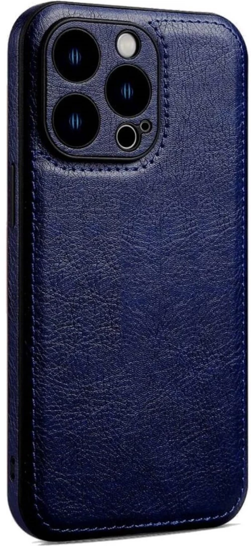 Θήκη iPhone 12 Pro Bodycell Prestige Backcover με Πλαίσιο Κάμερας - Blue (5206015068041)
