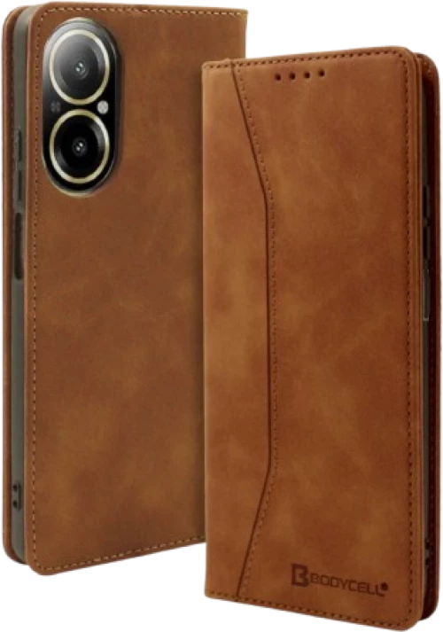 Θήκη Realme C67 4G Bodycell Book Case Πορτοφόλι - Brown (5206015082009)
