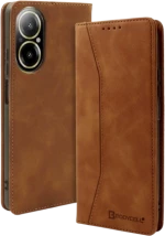 Θήκη Realme C67 4G Bodycell Book Case Πορτοφόλι - Brown (5206015082009)