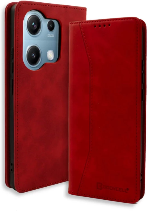 Θήκη Xiaomi Redmi Note 14S Bodycell Book Case Πορτοφόλι - Red (5206015082191)