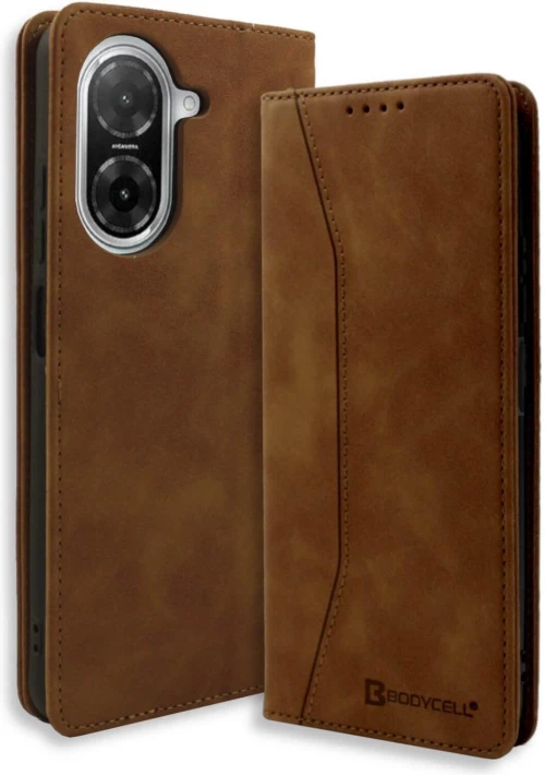 Θήκη Xiaomi Poco C71 Bodycell Book Case Πορτοφόλι - Brown (5206015082214)