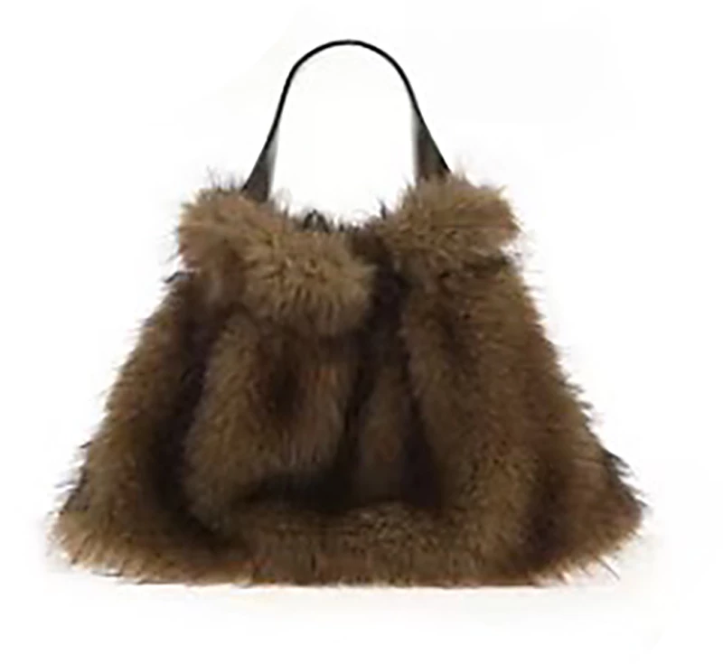 Γούνινη τσάντα QS-02 - Πράσινο Bag to Bag