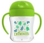 DR. BROWNS Dr. Brown's Εκπαιδευτικό Μπιμπερό με Λαβές 6m+ Πράσινο 180ml_