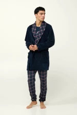 Ανδρική Σταυρωτή Fleece Ρόμπα - 23691