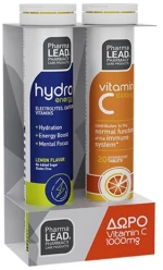 Pharmalead Promo Pack Hydro Energy 20 αναβρ. δισκία & Δώρο Vitamin C 1000mg 20 αναβρ. δισκία