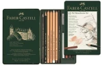 Ξυλομπογιές 12 χρωμ μεταλλική κασετίνα castell Pitt Monochrome 112975