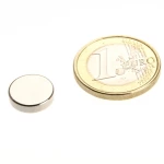 Μαγνήτης Δίσκος Φ14x2mm Νεοδυμίου Δύναμη Έλξης 3,2kg