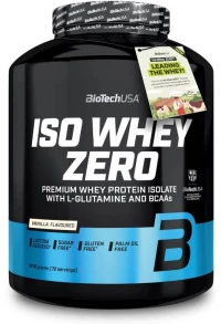 Biotech USA Iso Whey Zero With Glutamine & BCAAs Πρωτεΐνη Ορού Γάλακτος Χωρίς Γλουτένη & Λακτόζη με Γεύση Βανίλια 1.816kg