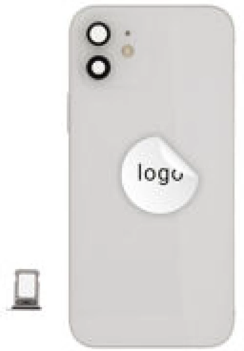For iPhone/iPad (AP1224WPSP) Rear Cover (Pulled A) incl. small parts - White, For iPhone 12