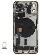 For iPhone/iPad (AP1224WPSP) Rear Cover (Pulled A) incl. small parts - White, For iPhone 12