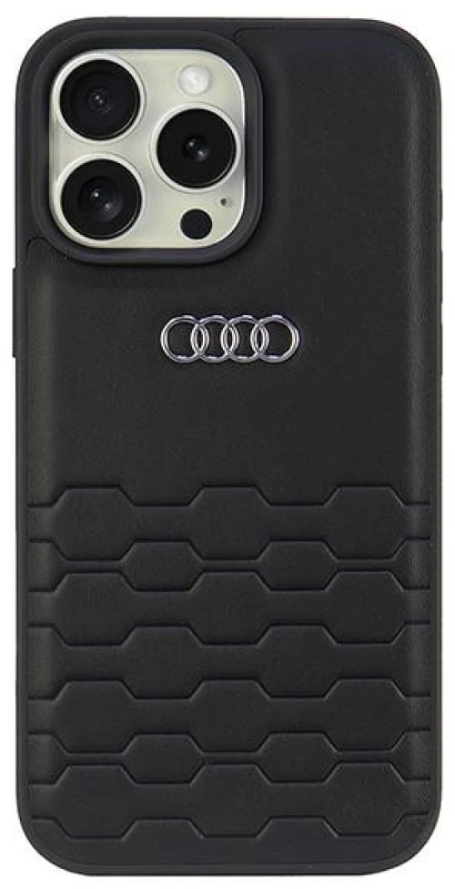 Audi Synthetic Leather iPhone 16 Pro Max 6.9" black/black hardcase AU-TPUPCIP16PM-GT/D2-BK