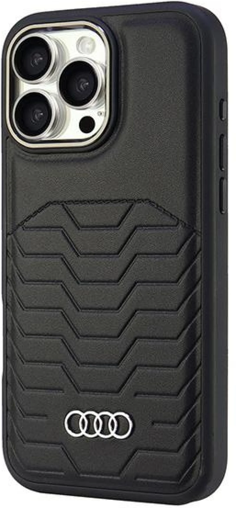 Audi Synthetic Leather MagSafe iPhone 16 Pro Max 6.9" black/black hardcase AU-TPUPCMIP16PM-GT/D3-BK