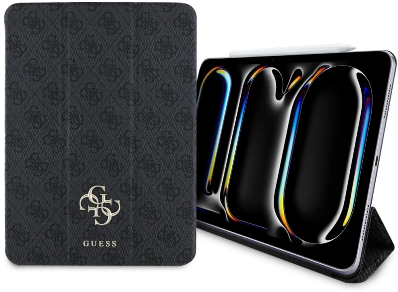 Guess GUFC11PM24PS4SGK iPad Pro 11" 2024 black/black Magnetic 4G Big Logo