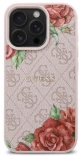 Guess GUHMP16LP4ROPEMCP iPhone 16 Pro 6.3" pink/pink hardcase 4G Flowers Print MagSafe