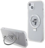 Karl Lagerfeld KLHMP15MHMRSKCH iPhone 15 Plus / 14 Plus 6.7" white/white hardcase Ring Stand Karl&Choupette MagSafe