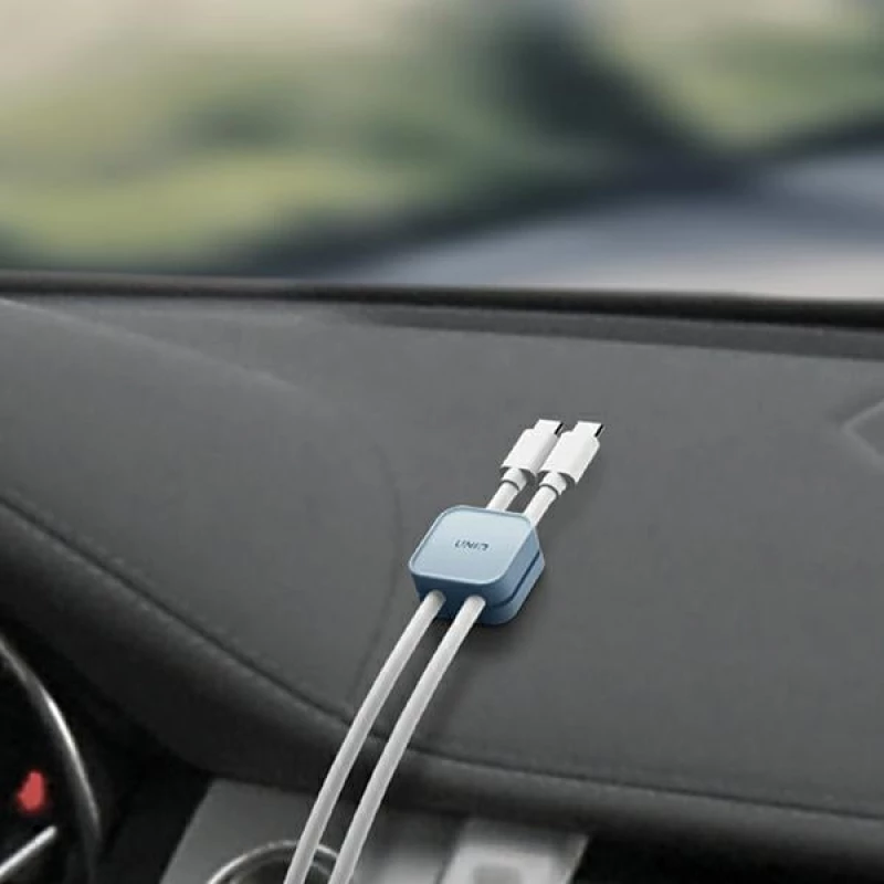 Uniq Pod Self-adhesive Cable Organizer Set of 8 Green/Mist Green