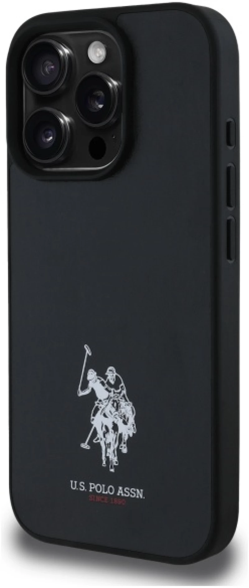 US Polo USHCP15XPGEK iPhone 15 Pro Max 6.7" black/black Leather Embroidered DH Color