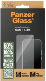 PanzerGlass Ultra-Wide Fit Tempered Glass w. Black Frame for Xiaomi 15 Ultra