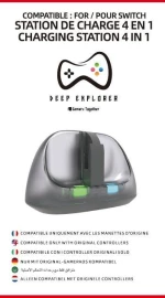 Deep Explorer - 4 In 1 Charging Station / Nintendo Switch