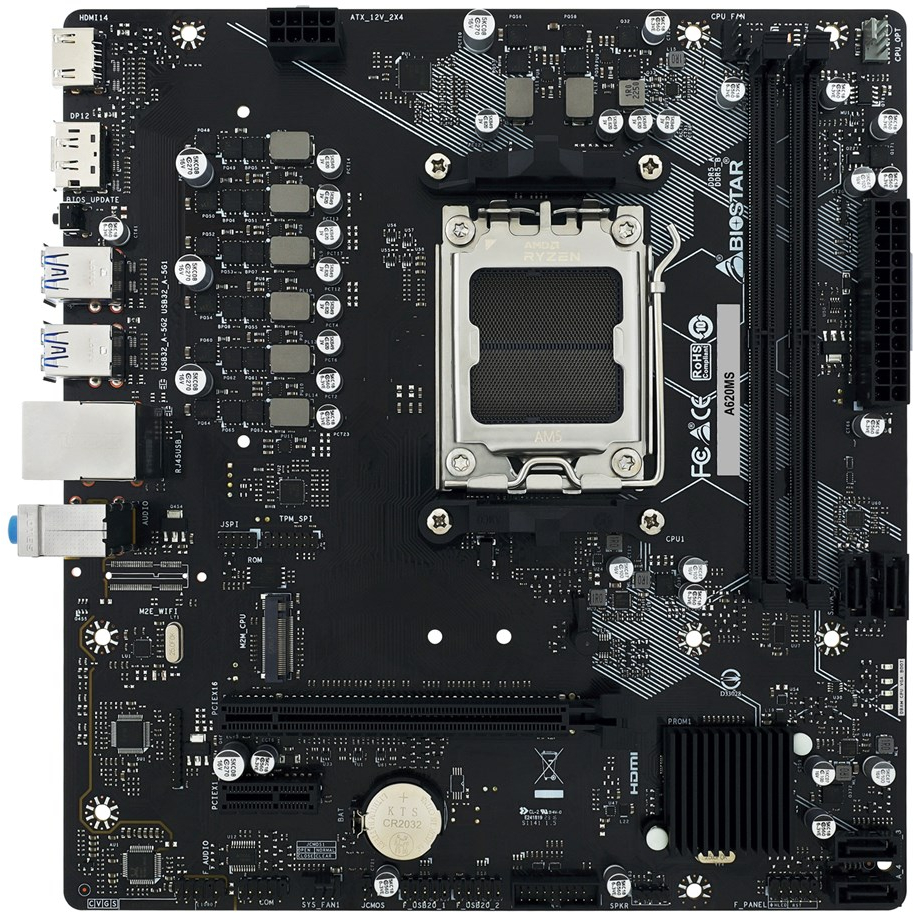 Biostar A620MS motherboard AMD A620 Socket AM5 micro ATX