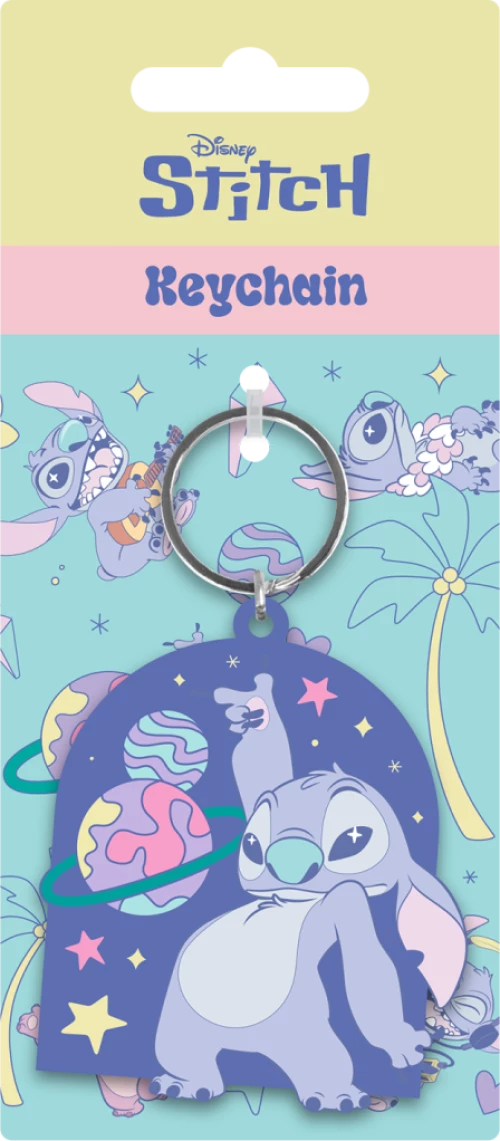 STITCH - Space Rocks - PVC Keychain
