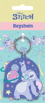 STITCH - Space Rocks - PVC Keychain