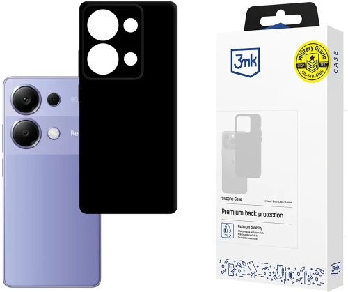 3mk Silicone Case for Xiaomi Redmi Note 13 Pro 4G - black