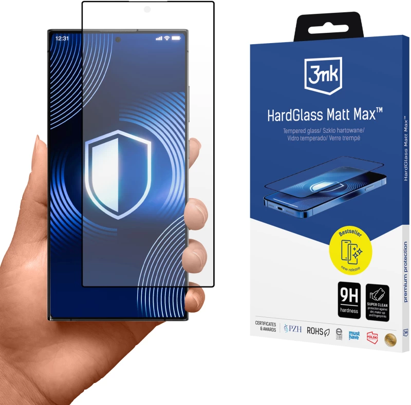 Tempered glass 3mk HardGlass Matt Max for Samsung Galaxy S24 Ultra