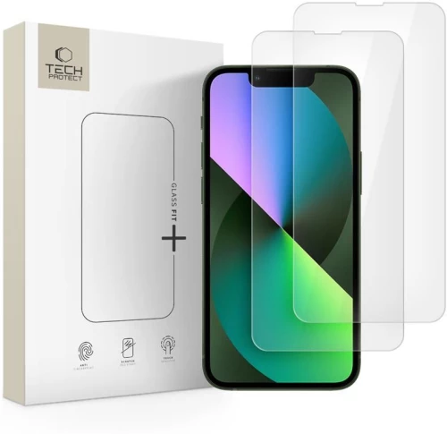 Tech-Protect Glass Fit+ 2-pack tempered glass for iPhone 13 mini - transparent