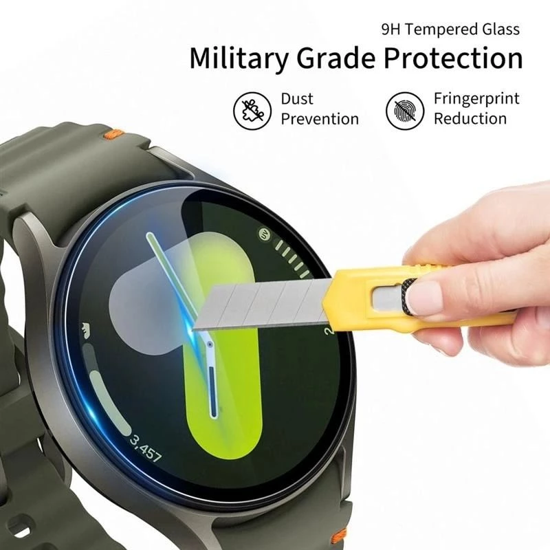 Tech-Protect Glass Fit+ 2-pack tempered glass for Samsung Galaxy Watch 8 Classic 46 mm - transparent