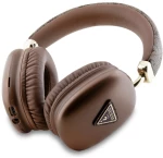 Guess Triangle Logo Over-Ear Headphones - Brown