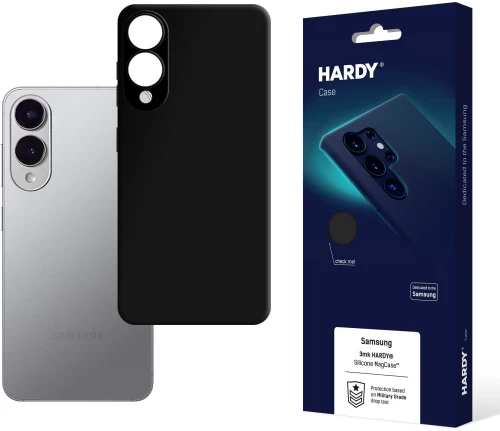 3mk Hardy Silicone MagCase for Samsung Galaxy S25 Edge - Black