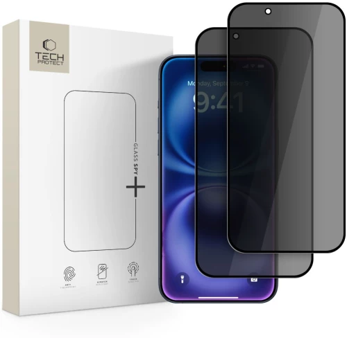 Tech-Protect Glass Spy+ 2-pack privacy glass for iPhone 17 Air