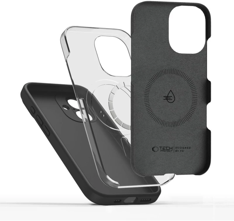 Tech-Protect Silicone MagSafe Case for iPhone 17 - Black