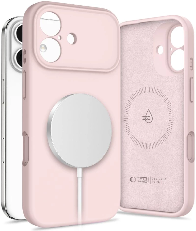 Tech-Protect Silicone MagSafe Case for iPhone 17 - Pink