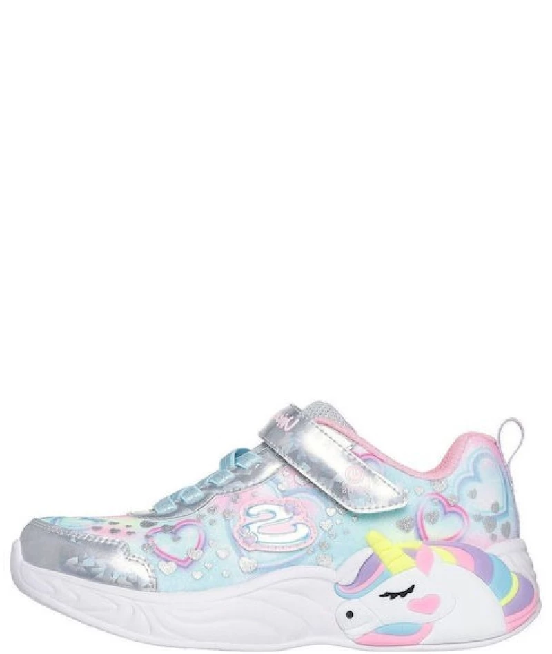 SKECHERS S LIGHTS UNICORN DREAMS HEART SPARKLES 303063L/SMLT