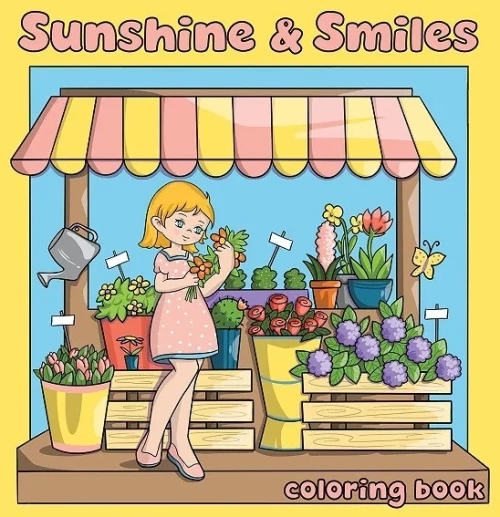 Βιβλίο χαλαρωτικής ζωγραφικής Sunshine & Smiles