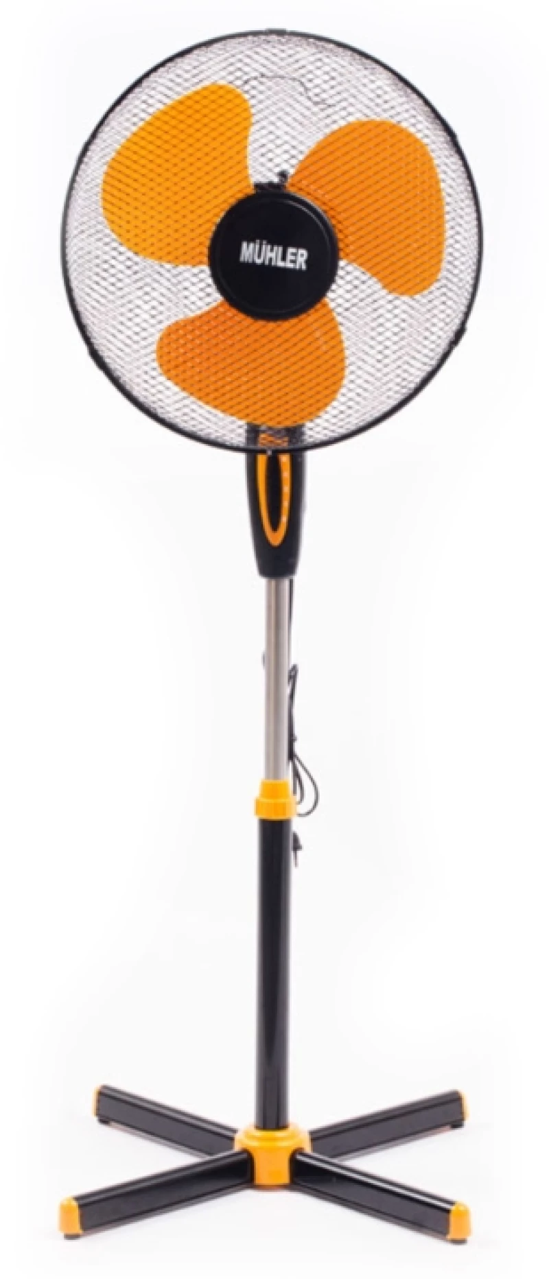 Muhler FM-5070 Ανεμιστήρας Ορθοστάτης 40W Διαμέτρου 40cm (Orange+Black)