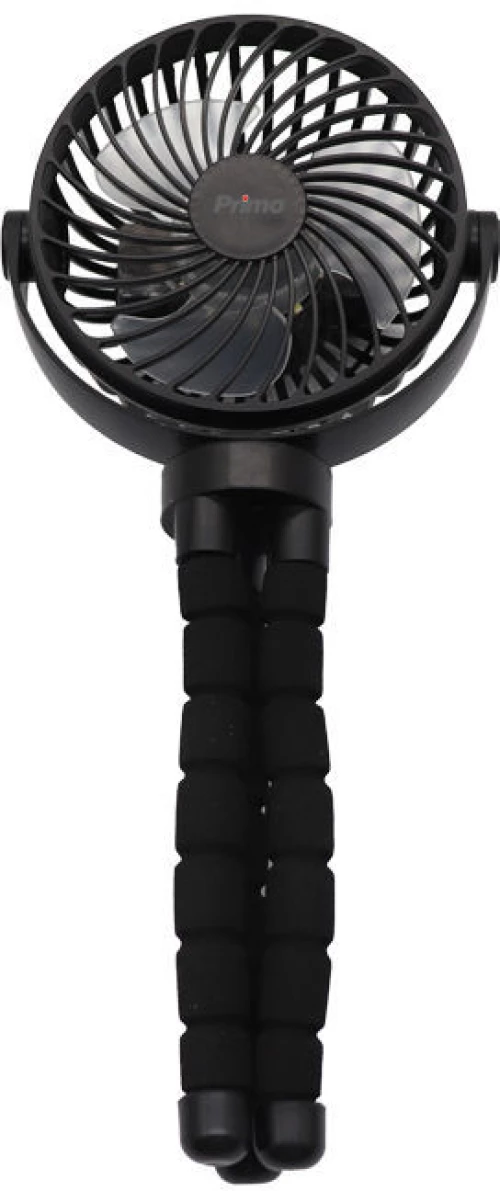 Primo PRMF-80691 Ανεμιστήρας Mini Flexible 4'' 10cm Μαύρος Επαναφορτιζόμενος