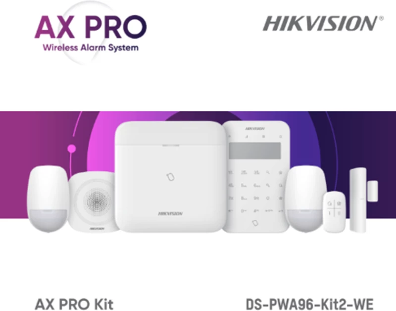 Hikvision DS-PWA96-KIT2-WE Ασύρματο Σύστημα Συναγερμού (Wi-Fi)