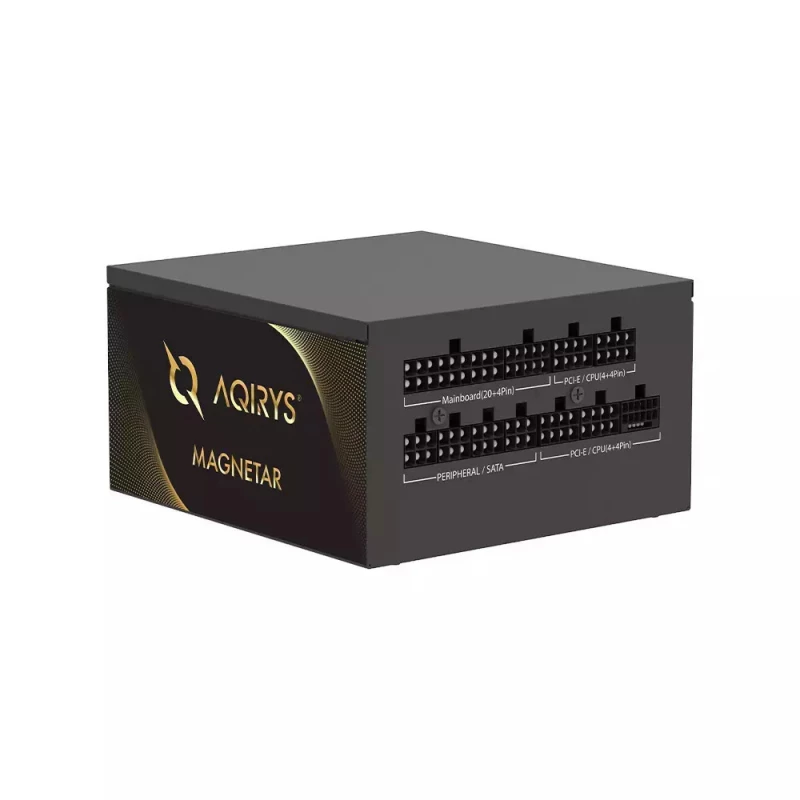 Aqirys Magnetar 750W Μαύρο Τροφοδοτικό Υπολογιστή Full Wired 80 Plus Gold