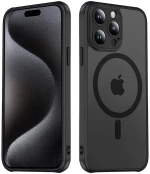 Hybrid Θήκη Σιλικόνης Με Magsafe & Metal Camera Lens Protection iPhone 16 Μαύρη