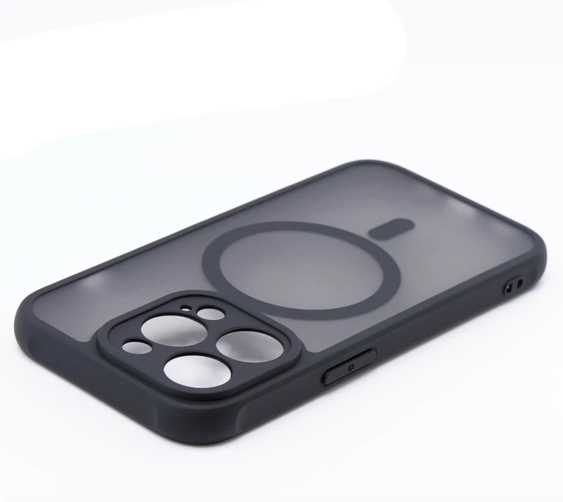 Hybrid Θήκη Σιλικόνης Με Magsafe & Metal Camera Lens Protection iPhone 16 Μαύρη