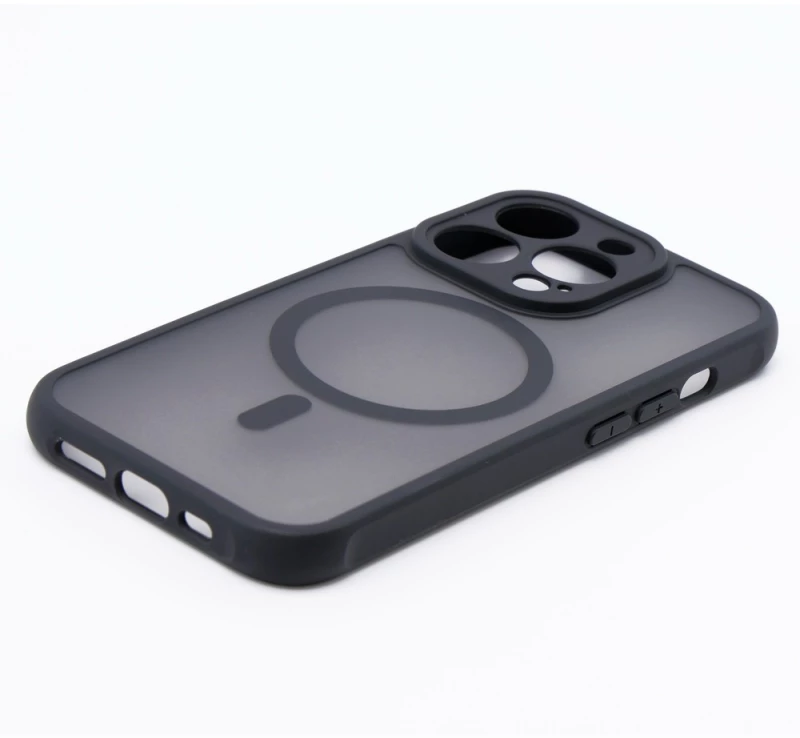 Hybrid Θήκη Σιλικόνης Με Magsafe & Metal Camera Lens Protection iPhone 16 Μαύρη